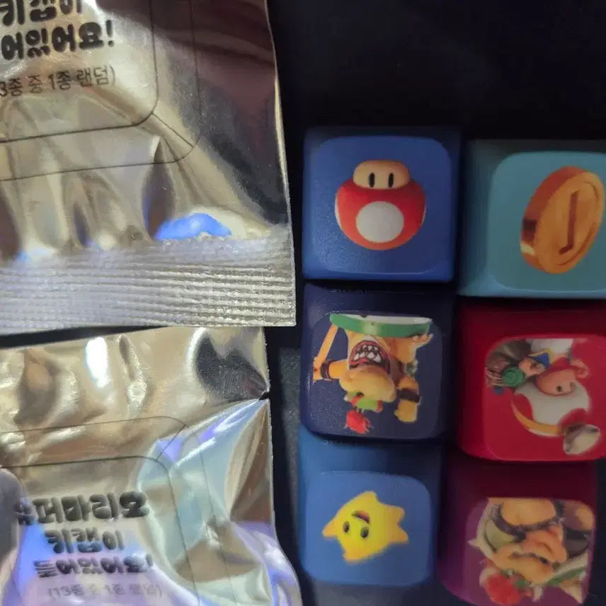 [BUNJANG] GS25 Super Mario Keyboard Keycaps Set / gs 슈퍼마리오 키캡 8종일괄 판매