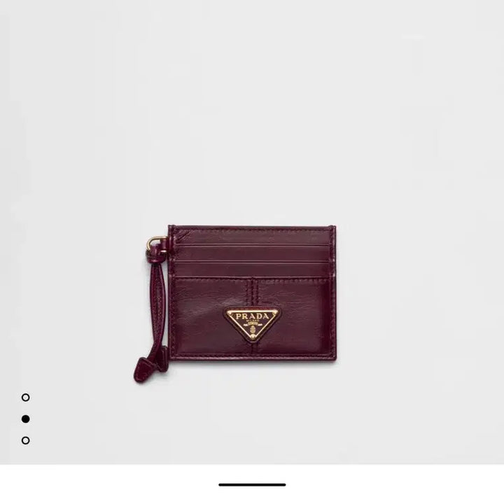 [BUNJANG] Prada Card Holder Burgundy / 프라다 카드지갑 버건디