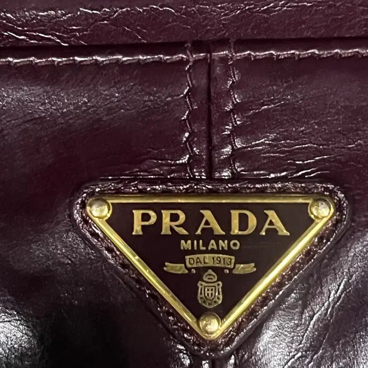 [BUNJANG] Prada Card Holder Burgundy / 프라다 카드지갑 버건디