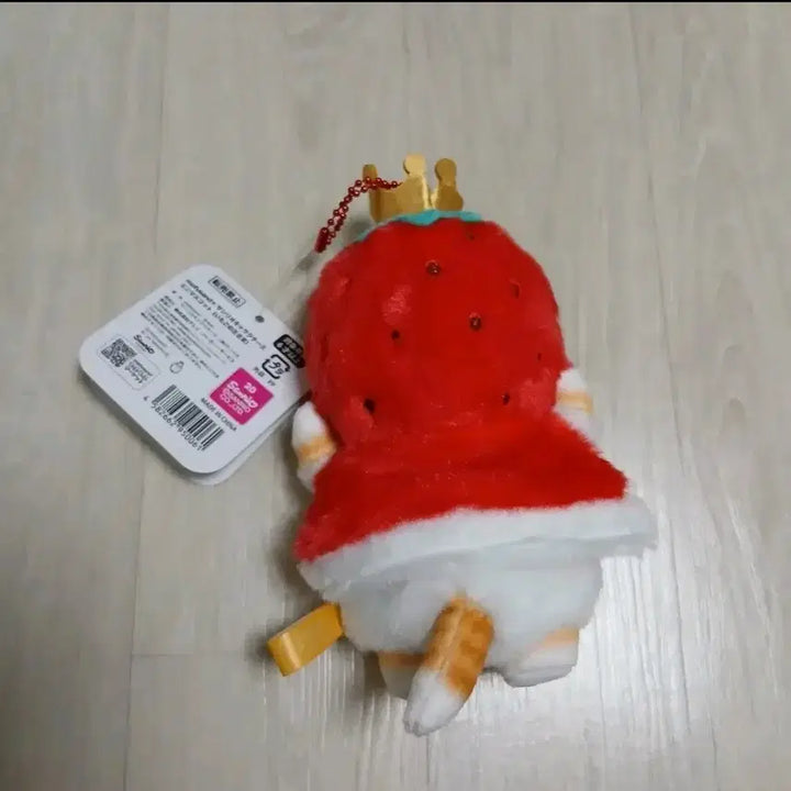 [BUNJANG] Sanrio Mofusand Strawberry King Mofusand Mascot Plush Keychain / 산리오 모프샌드 딸기 모후샌드 마스코트 인형 키링 모후산도