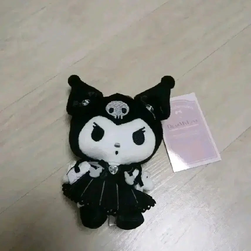 [BUNJANG] Sanrio Dear My Love Kuromi Mascot Doll Keychain / 산리오 디어마이러브 디마럽 쿠로미 드레스 마스코트 인형 키링