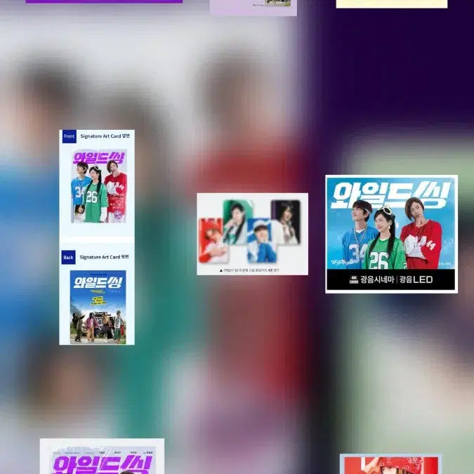 [BUNJANG] Wild Thing Poster / 와일드씽 시그니처4종,포스터3종,마그넷 세트 판매