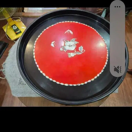 [BUNJANG] Mother-of-Pearl Inlaid Lacquerware Round Plate (45cm) / 14    45 센치충무자개나전칠기원반