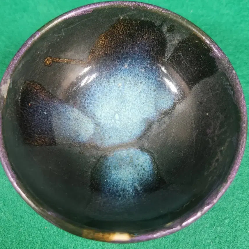 [BUNJANG] Song Dynasty Jian Ware Mottled Black Glaze Tea Bowl / 중국도자기                송대 건요 요변 흑유 차잔