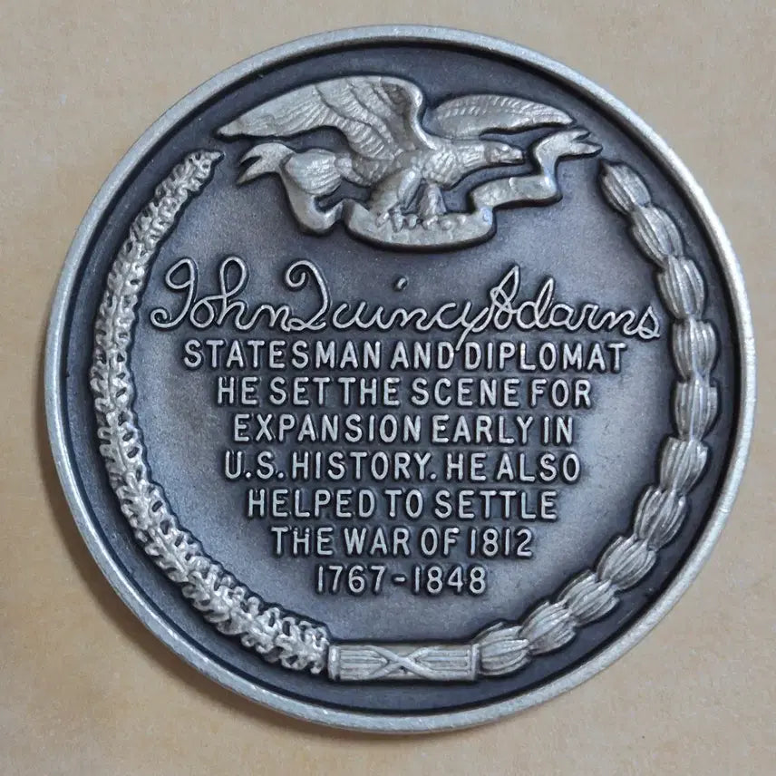 [BUNJANG] John Quincy Adams Commemorative Medal / 미국 제6대 대통령 존 퀸시 애덤스 기념메달