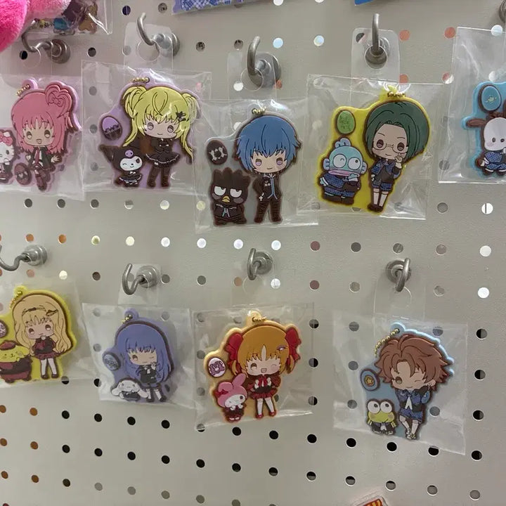 [BUNJANG] Character Transformation! Sanrio Collaboration Rubber Keychain Gashapon Set (9 Types) / 캐릭캐릭체인지 산리오 가챠 9종 일괄