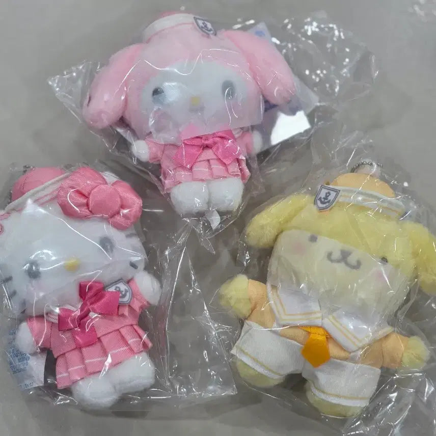 [BUNJANG] Sanrio Sailor Color Mascot Holder Keychain / 산리오 세일러 컬러 마스코트 홀더 인형 키링 키티 마이멜로디 폼폼푸린