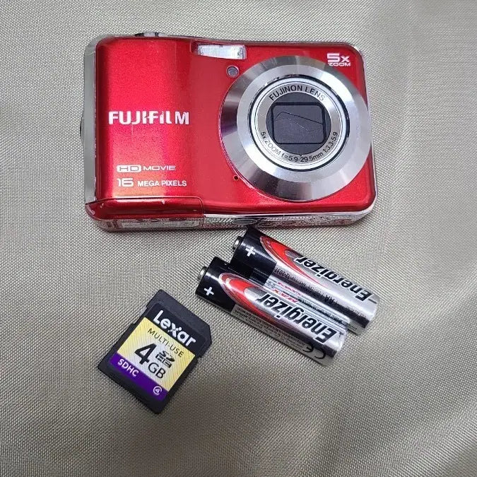 [BUNJANG] Fujifilm FinePix AX660 Red Vintage Digital Camera / 파인픽스 AX660 레드 빈티지 카메라 (작례 포함)