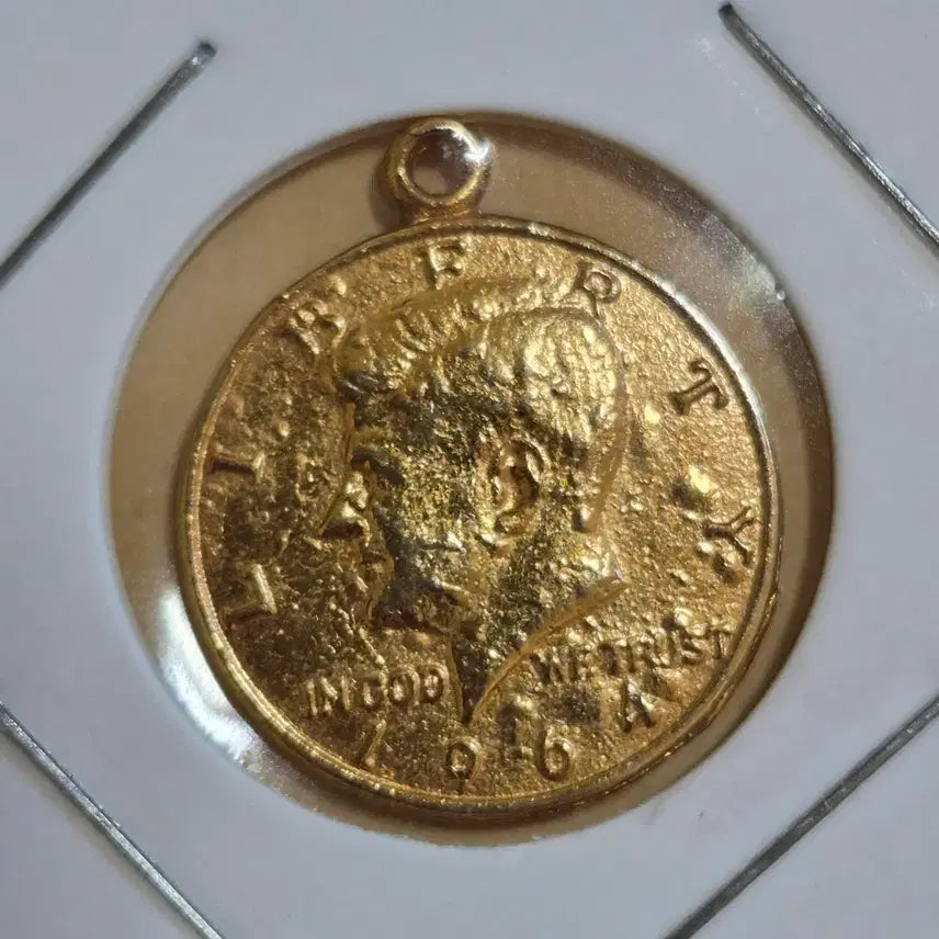 [BUNJANG] 1964 Kennedy Half Dollar Miniature Medal Pendant / 1964년 케네디 하프달러 미니어쳐 메달(팬던트)
