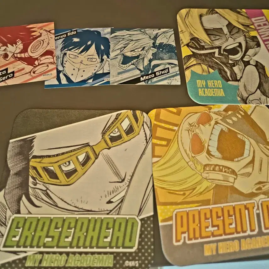 [BUNJANG] My Hero Academia Art Exhibition Magnet Sticker, Square Sticker, and Art Coaster Bundle Set / 나히아 히로아카 원화전 마그넷스티커, 스퀘어스스티커, 코스터 일괄 판매