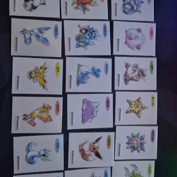 [BUNJANG] Pokemon Sticker Collection 30th Anniversary Artwork (99 Types) / 포켓몬 띠부씰 신상 99종 판매 아트워크 30주년