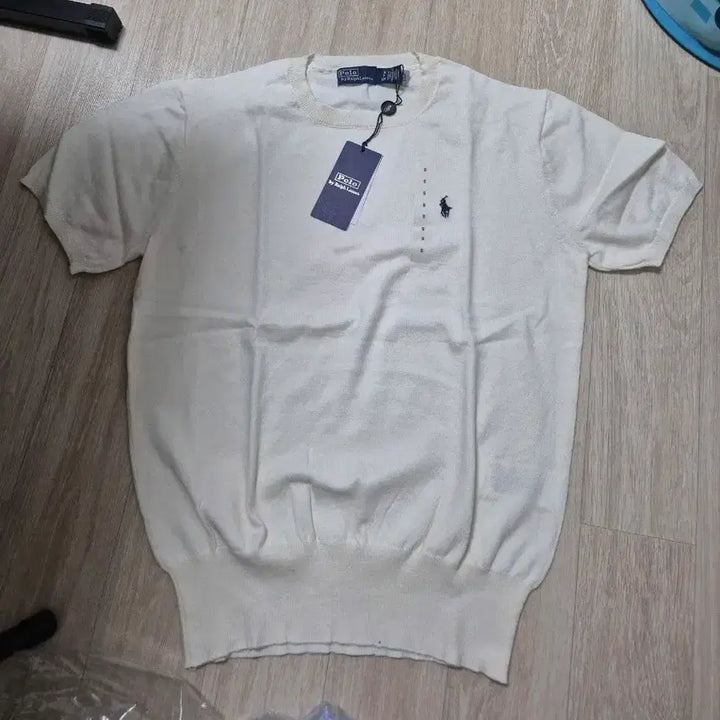 [BUNJANG] Polo Ralph Lauren Short Sleeve Knit White / 폴로 랄프로렌 반팔 니트 화이트