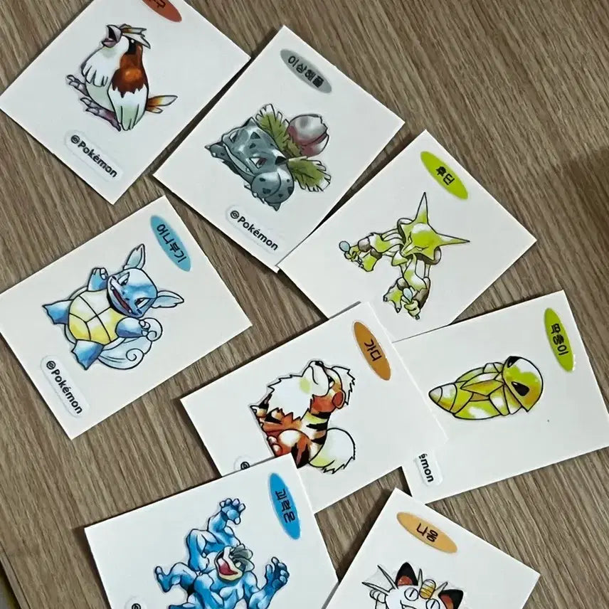 [BUNJANG] Pokemon Artwork Ttibusil Sticker Set / 포켓몬 아트워크 띠부씰