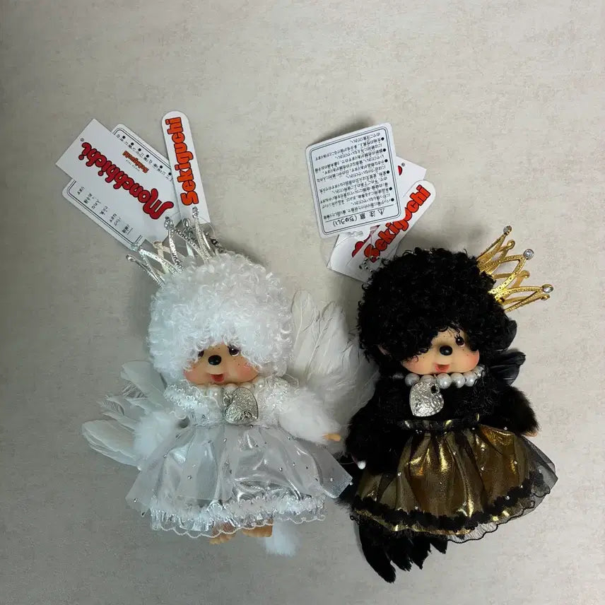 [BUNJANG] Monchhichi Angel &amp; Devil Custom SS Size / 몬치치 천사악마 커스텀 제품