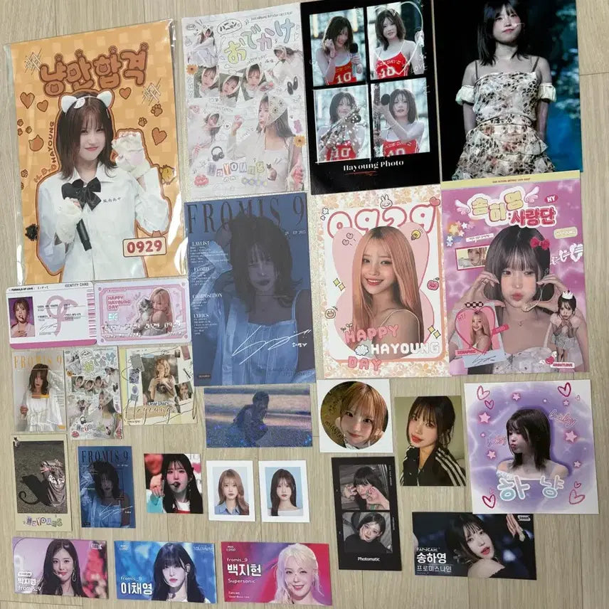 [BUNJANG] Fromis_9 Song Hayoung Birthday Cafe Goods / 프로미스나인 송하영 굿즈 팔아요