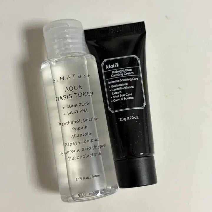 [BUNJANG] Es Nature Aqua Oasis Toner + Klairs Calming Cream Bundle Set / 에스네이처 아쿠아 오아시스 토너 + 클레어스 카밍 크림