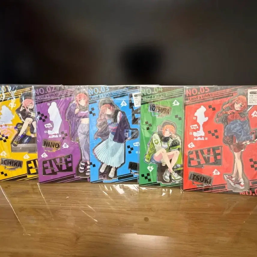 [BUNJANG] The Quintessential Quintuplets Skateboard Acrylic Stand Bundle Set / 5등분의 신부 스케이트 아크릴 일괄