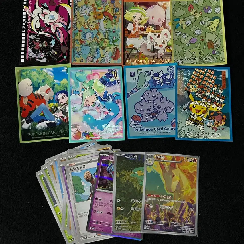 [BUNJANG] Pokemon Card Sleeves Pikachu, Luthea, Nymphia Bundle Set / 포켓몬스터 카드 슬리브 피카츄 루티아 님피아 등 일괄