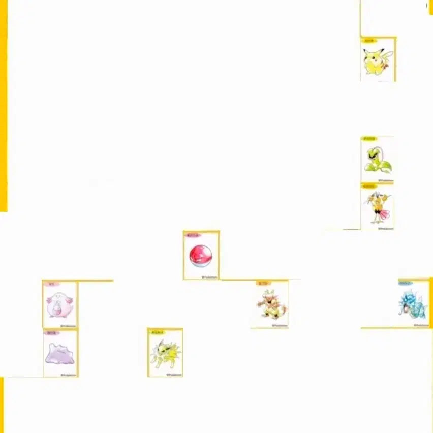 [BUNJANG] Pokemon 30th Anniversary Original Artwork Stickers / (구매)포켓몬 30주년 오리지널 아트웍 띠부씰
