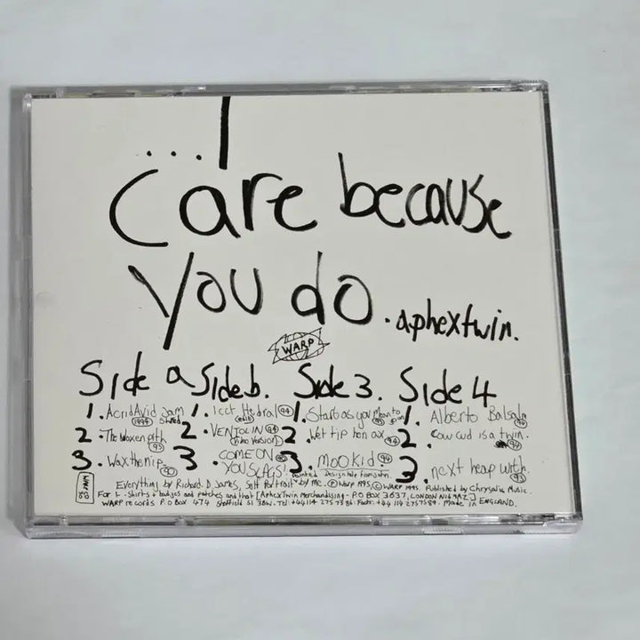 [BUNJANG] Apex Twin I Care Because You Do Album CD / 에이펙스 트윈 I Care Because You Do 앨범 시디 CD