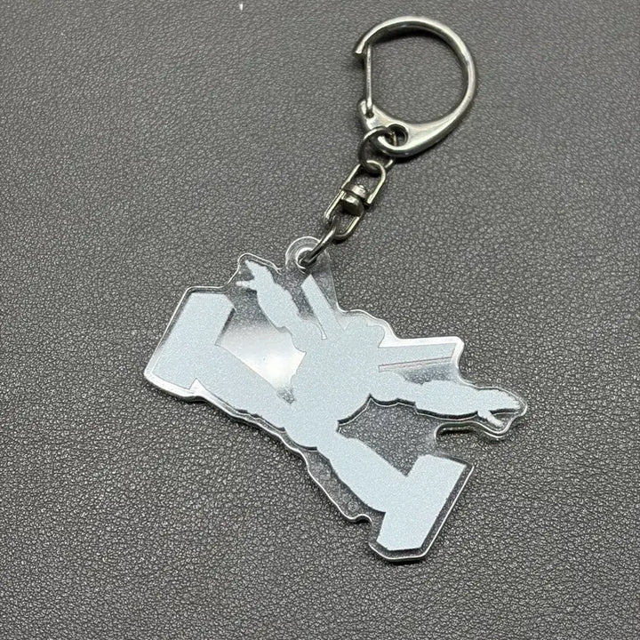 [BUNJANG] Crayon Shin-chan Gundam Robot Acrylic Keychain (Authentic, Vintage) / 짱구는못말려 건담로봇 아크릿 키링 정품