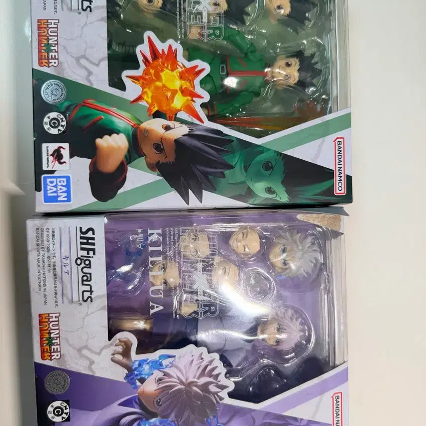[BUNJANG] Hunter x Hunter Gon &amp; Killua SHF Action Figure Bundle Set / 헌터헌터 곤&amp;키르아 shf 피규어 일괄 양도합니다