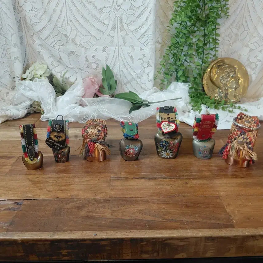 [BUNJANG] Swiss Antique Bell 7-Piece Set / 스위스 앤틱 동 종 7종 세트