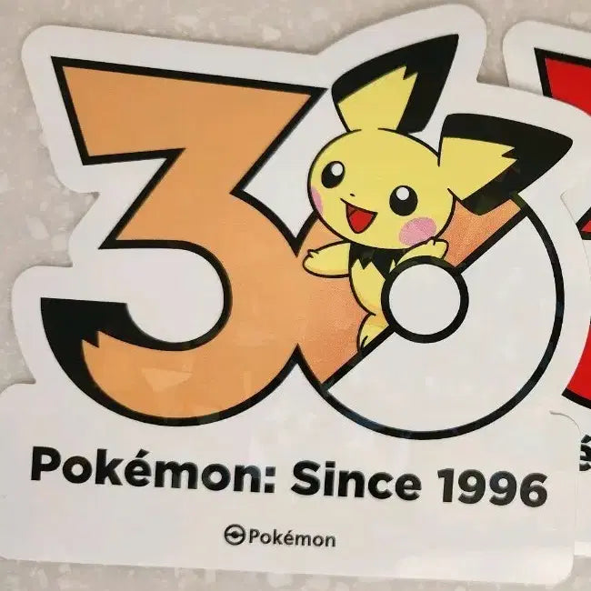 [BUNJANG] Pokemon 30th Anniversary Pichu Sticker / 포켓몬 성수 팝업 30주년 피츄 스티커