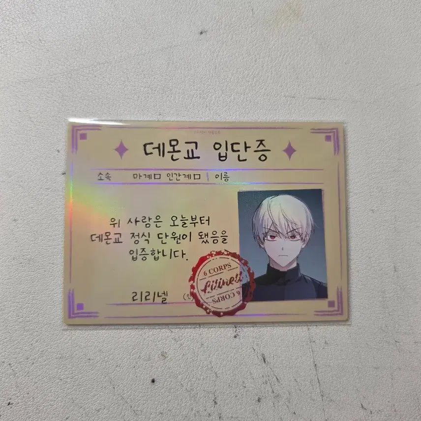[BUNJANG] X: Secret ID Card / 저 그런 인재 아닙니다 시크릿 입단증카드