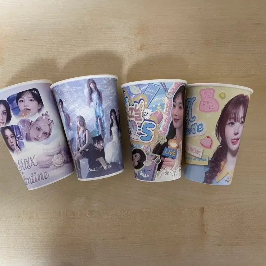 [BUNJANG] NMIXX Birthday Cafe Decal Cup Special Edition / 엔믹스 nmixx 생일카페 데뷔카페 특전 종이컵 양도 판매