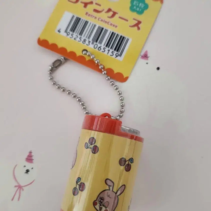 [BUNJANG] Retro Rabbit Coin Cylinder Keychain Coin Case Coin Pouch / 레트로 토끼 코인 실린더 키링 코인 케이스 동전지갑