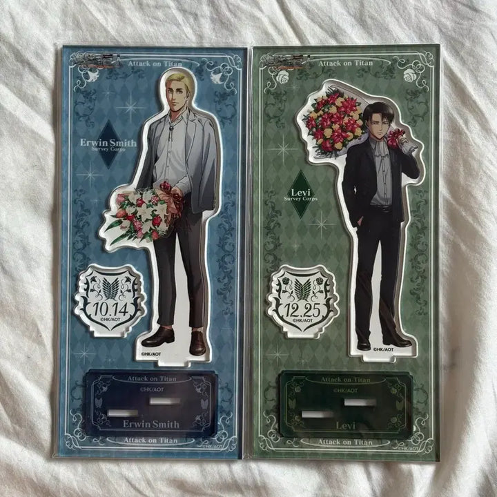 [BUNJANG] Attack on Titan Levi Erwin Birthday Acrylic Standee / 진격거 리바이 엘빈 생일 아크릴