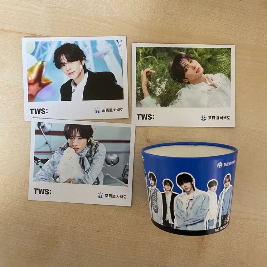 [BUNJANG] TWS Cha Baekdo Collaboration Postcard Set / 투어스 tws 차백도 콜라보 엽서 신유 영재 경민 컵홀더 양도 판매