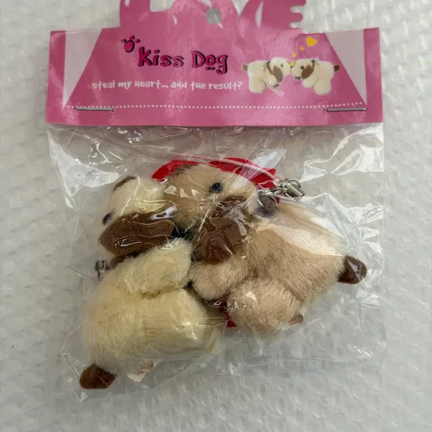 [BUNJANG] Vintage Couple Phone Strap Keychain - Dog Charm / 고전문구 커플 폰줄 키링 향 강아지