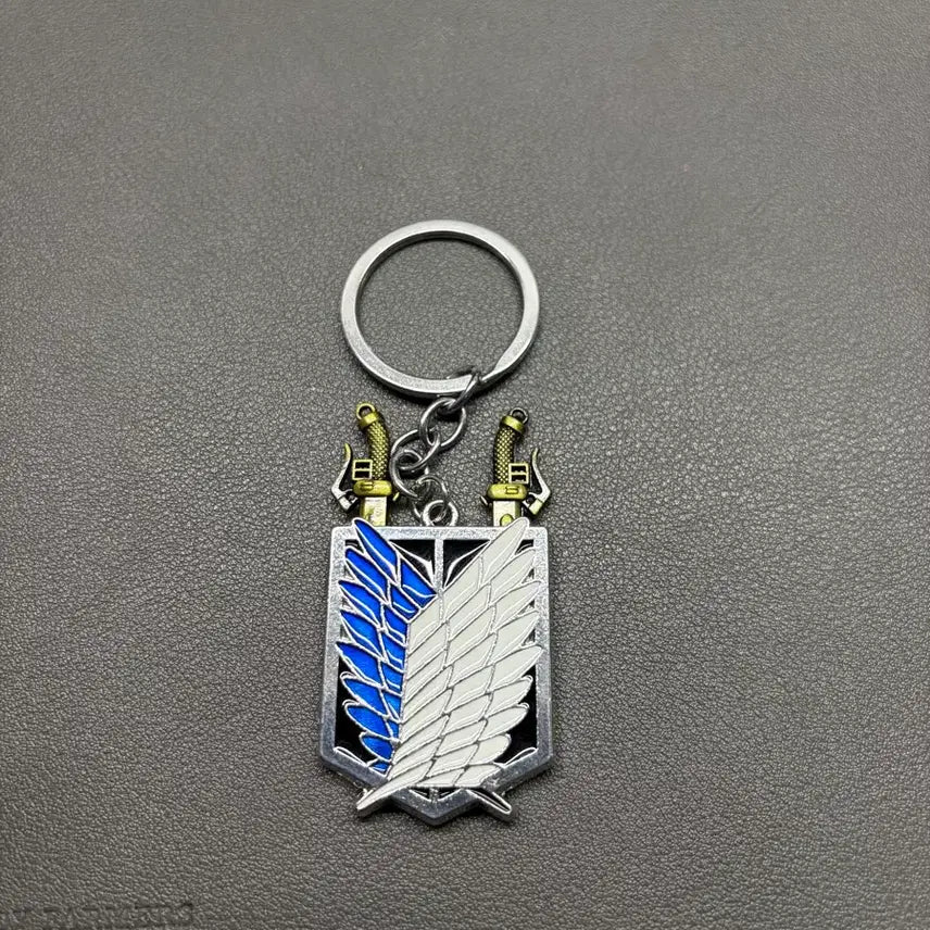 [BUNJANG] Attack on Titan Wings of Freedom Keychain (Detachable Blade) / 진격의거인 자유의날개 키링 빈티지(칼 분리)