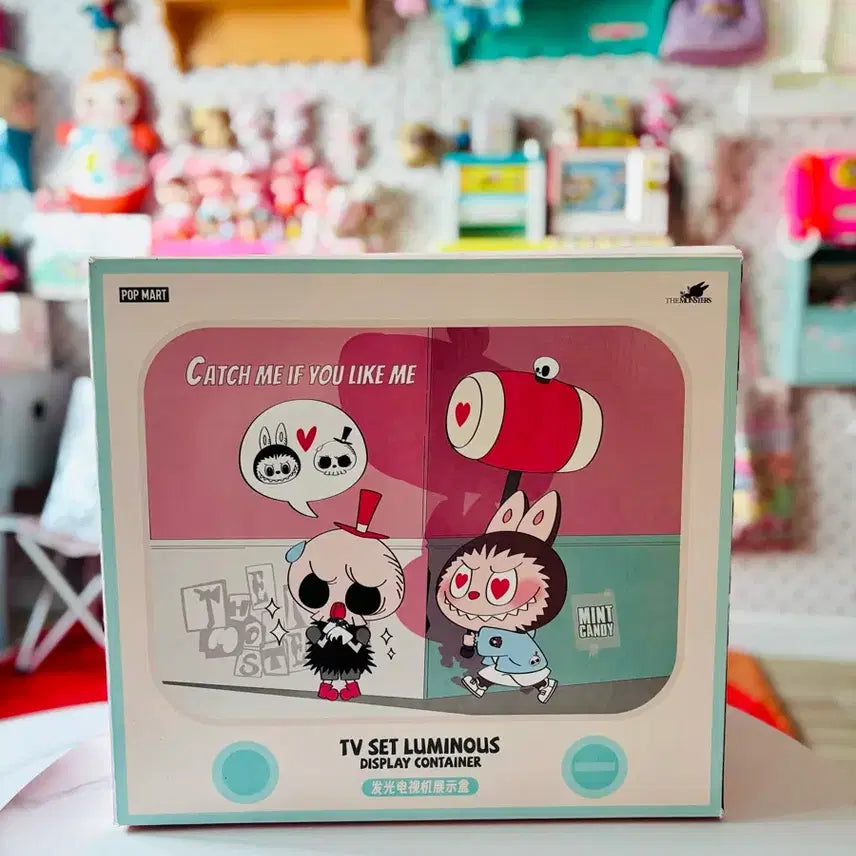 [BUNJANG] Pop Mart Labubu TV Set Luminous Display Container Keychain / 팝마트 라부부 컨테이너