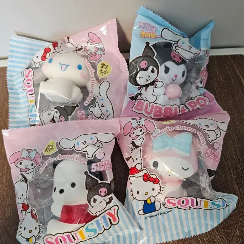 [BUNJANG] Sanrio Characters Squishy Set (5 Types) / 산리오 캐릭터 스퀴시 5종