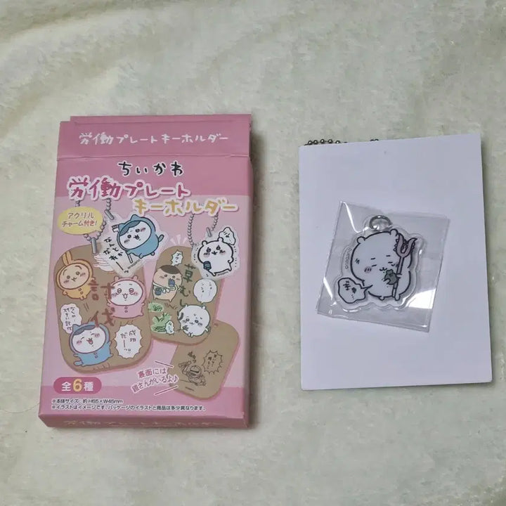 [BUNJANG] Chiikawa Labor Plate Random Acrylic Keyring (Series 1) / 치이카와 노동플레이트 랜덤 아크릴 키링 [미개봉]  1탄 치이카와 토벌