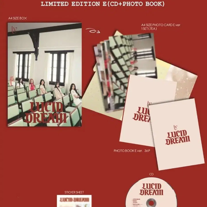 [BUNJANG] IVE Lucid Dream Limited Edition Type E (Photobook Ver.) Album / 아이브 Lucid Dream 초회생산한정반 E반 개봉앨범 루시드 드림