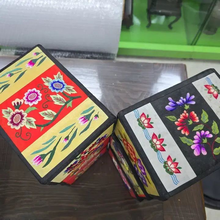 [BUNJANG] Embroidered Folk Pillow Bundle Set (6 pieces) / 민속품 자수 베개 6점 일괄 골동품