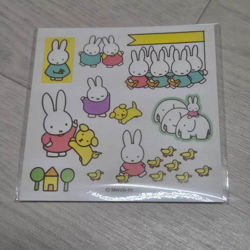 [BUNJANG] Miffy Sticker Set with Milk Carton Memo Pad (Free Gift) / 미피 스티커 + (+덤)우유팩 메모지