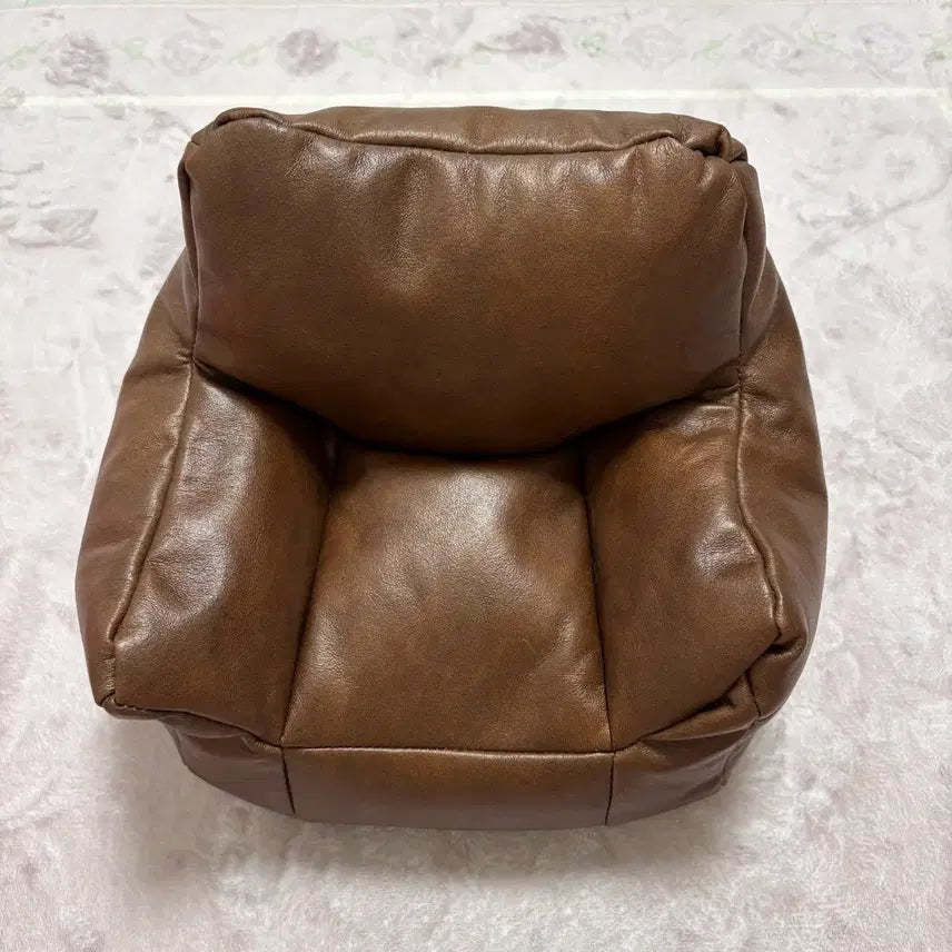 [BUNJANG] Miniature Leather Beanbag Sofa / 미니어쳐 가죽 빈백 쇼파