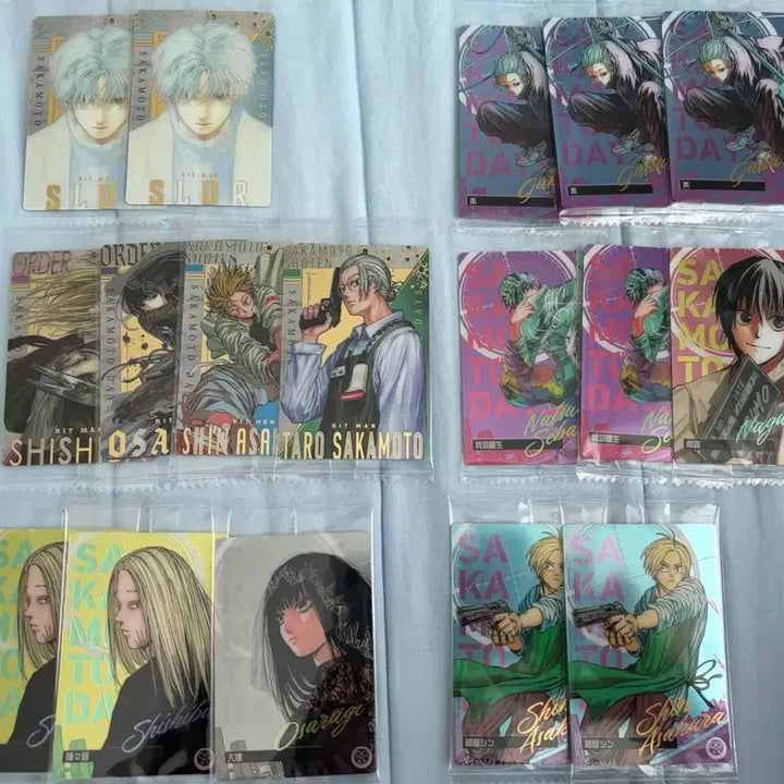 [BUNJANG] Sakamoto Days Wafer Card Set (Nagmou Shin, Shishiba Slur) / 8/2할인/일괄17장) 사카모토데이즈 웨하스 원화 포카 나구모 신 시시바 슬러
