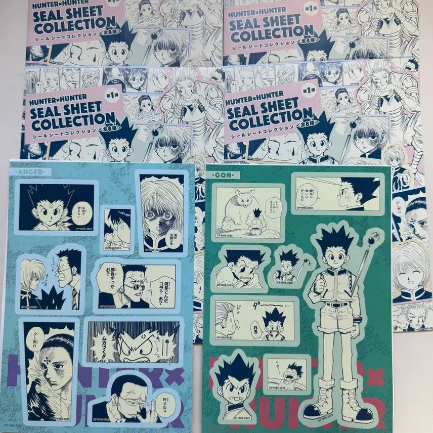[BUNJANG] Hunter x Hunter Jump Shop Original Drawing Seal Sticker Collection (Gon, Hisoka, Kurapika) / 헌터헌터 점프샵 원화 씰스티커 컬렉션 양도/교환 (곤 히소카 크라피카)