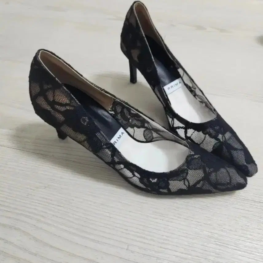 [BUNJANG] Lace Mesh Stiletto Pumps 7cm Heel - Size 240 / [미착용&amp;새제품/반택무배] 레이스소재 망사 스텔레토 7cm 펌프스 240