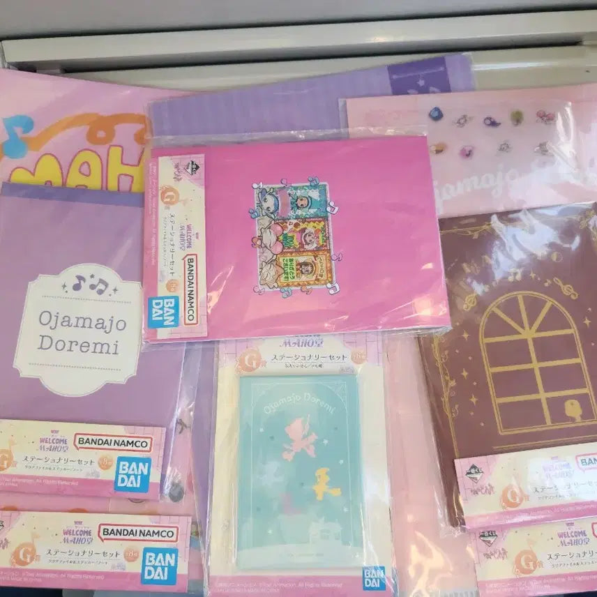 [BUNJANG] Ojamajo Doremi Ichiban Kuji Prize G Stationery Memo Pad &amp; Notebook Set (Sealed) / 꼬마마법사 레미 이치방쿠지 g상 문구 메모지, 노트 (미개봉)