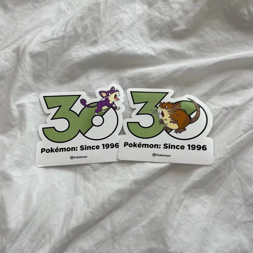 [BUNJANG] Pokemon 30th Anniversary Logo Sticker - Glameow / [포켓몬 30주년 로고 스티커] 꼬렛 레트라