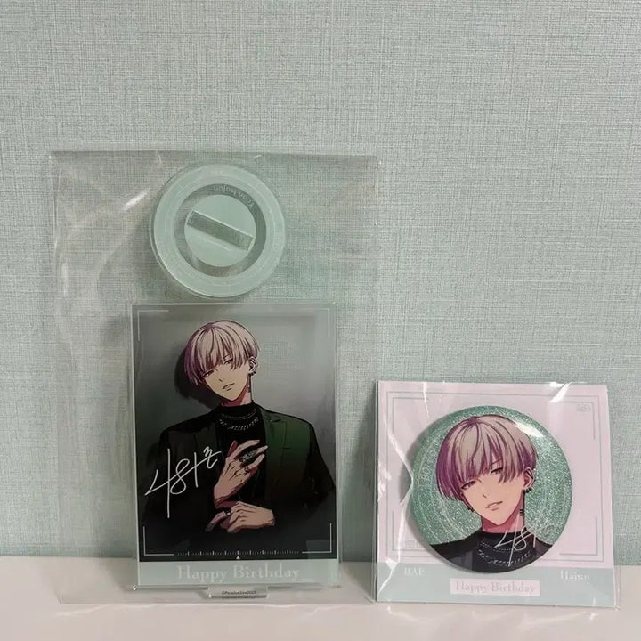 [BUNJANG] Paralight Yeon Hajun Birthday Acrylic Stand &amp; Can Badge Bundle Set / 일괄) 파라라이 연하준 생일 아크릴, 캔뱃지