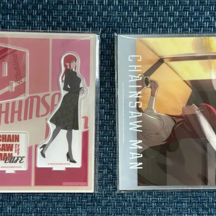 [BUNJANG] Chainsaw Man Makima Acrylic Stand + Panel Set / 체인소맨 카페 팝업. 마키마 아크릴 스탠드+아크릴 패널 SET