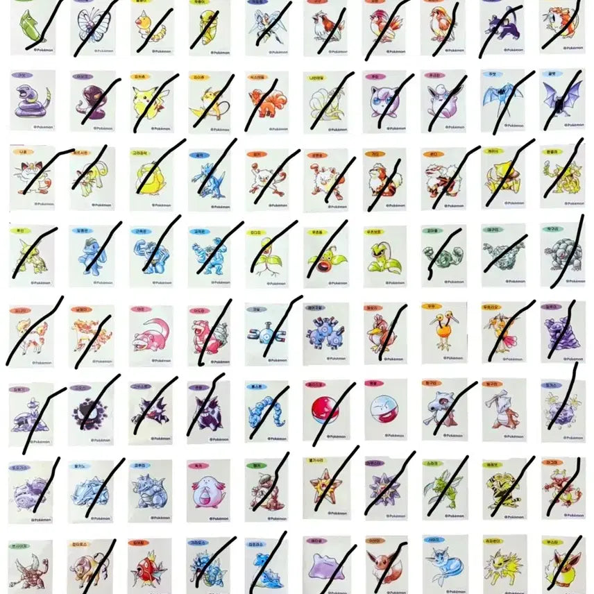 [BUNJANG] Pokemon 30th Anniversary Artwork Stickers / 포켓몬 30주년 아트워크 띠부실 교환합니다
